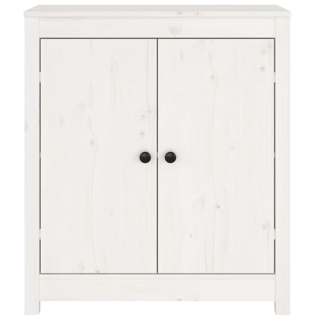 Komoda bijela 70 x 35 x 80 cm od masivne borovine