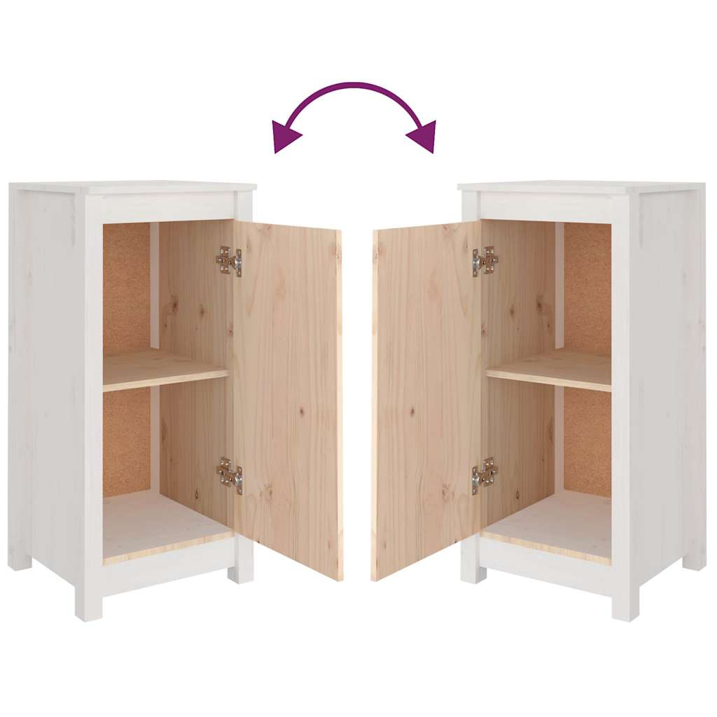 Komoda bijela 39x35x80 cm od masivne borovine