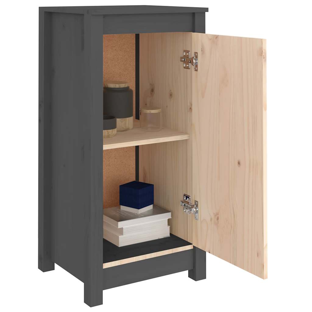 Komode 2 kom sive 39x35x80 cm od masivne borovine
