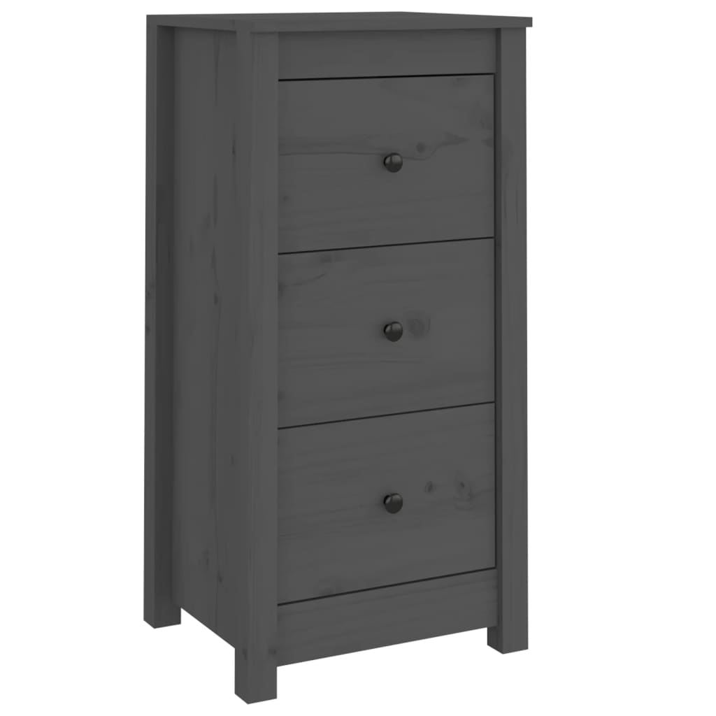 Komode 2 kom sive 40 x 35 x 80 cm od masivne borovine