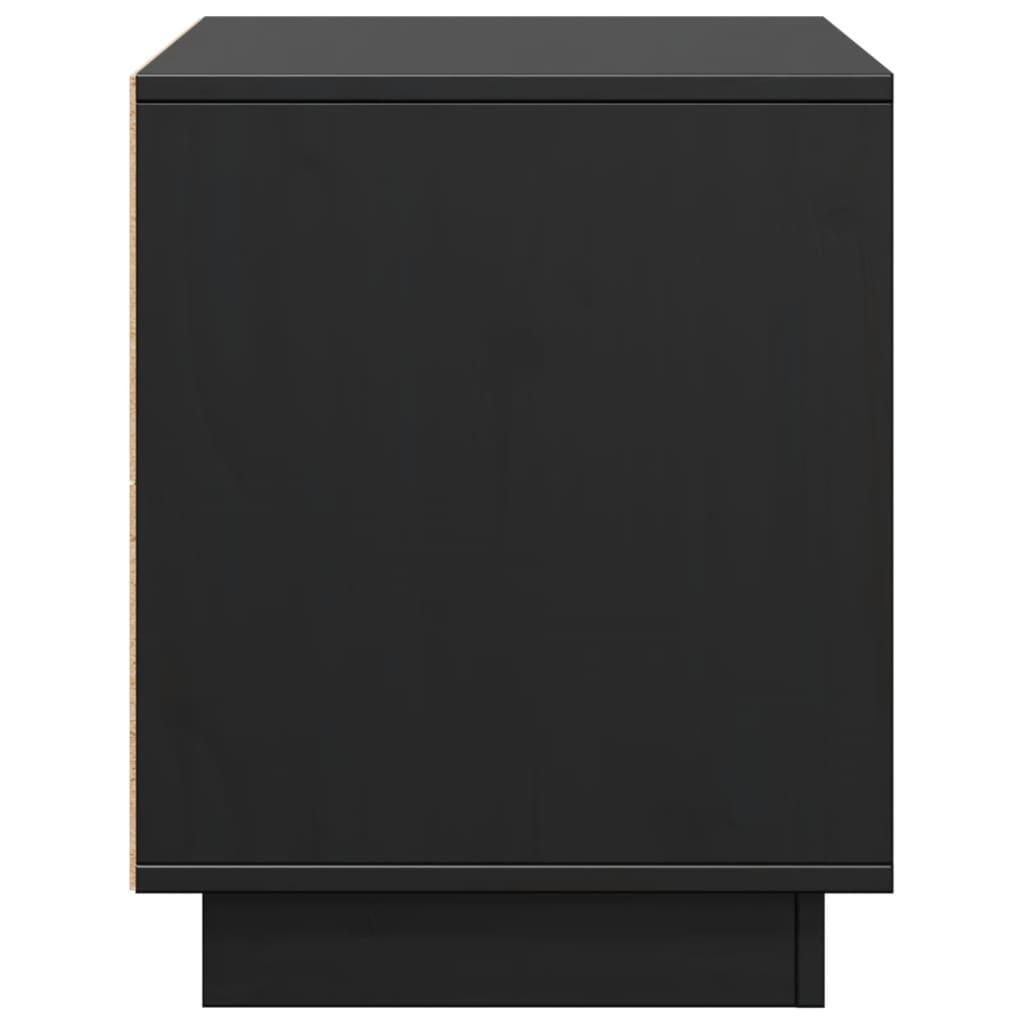 TV ormarić crni 74 x 35 x 44 cm od masivne borovine