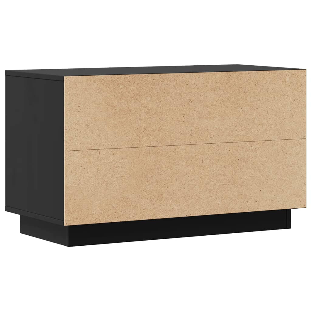 TV ormarić crni 74 x 35 x 44 cm od masivne borovine