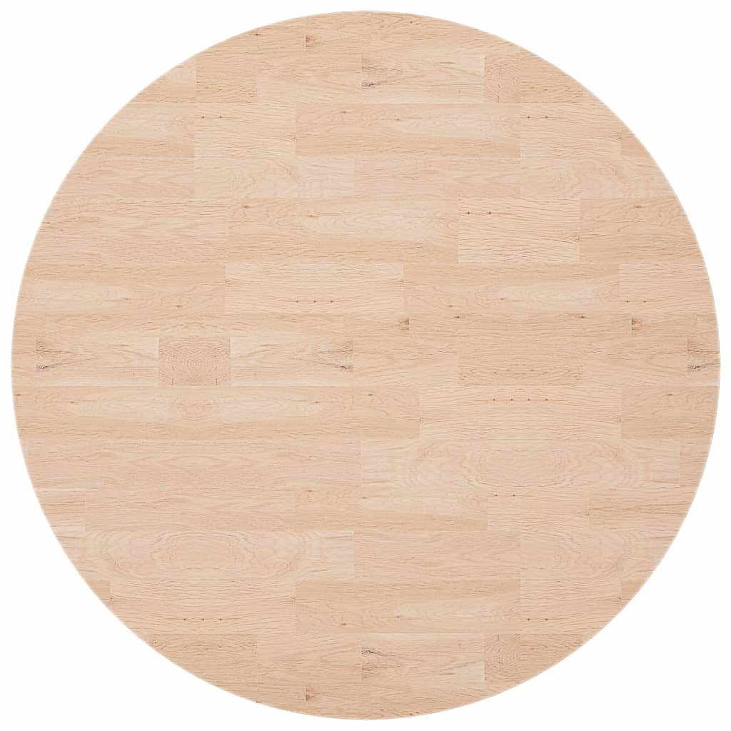 Okrugla stolna ploča Ø 90 x 2,5 cm od netretiranee hrastovina