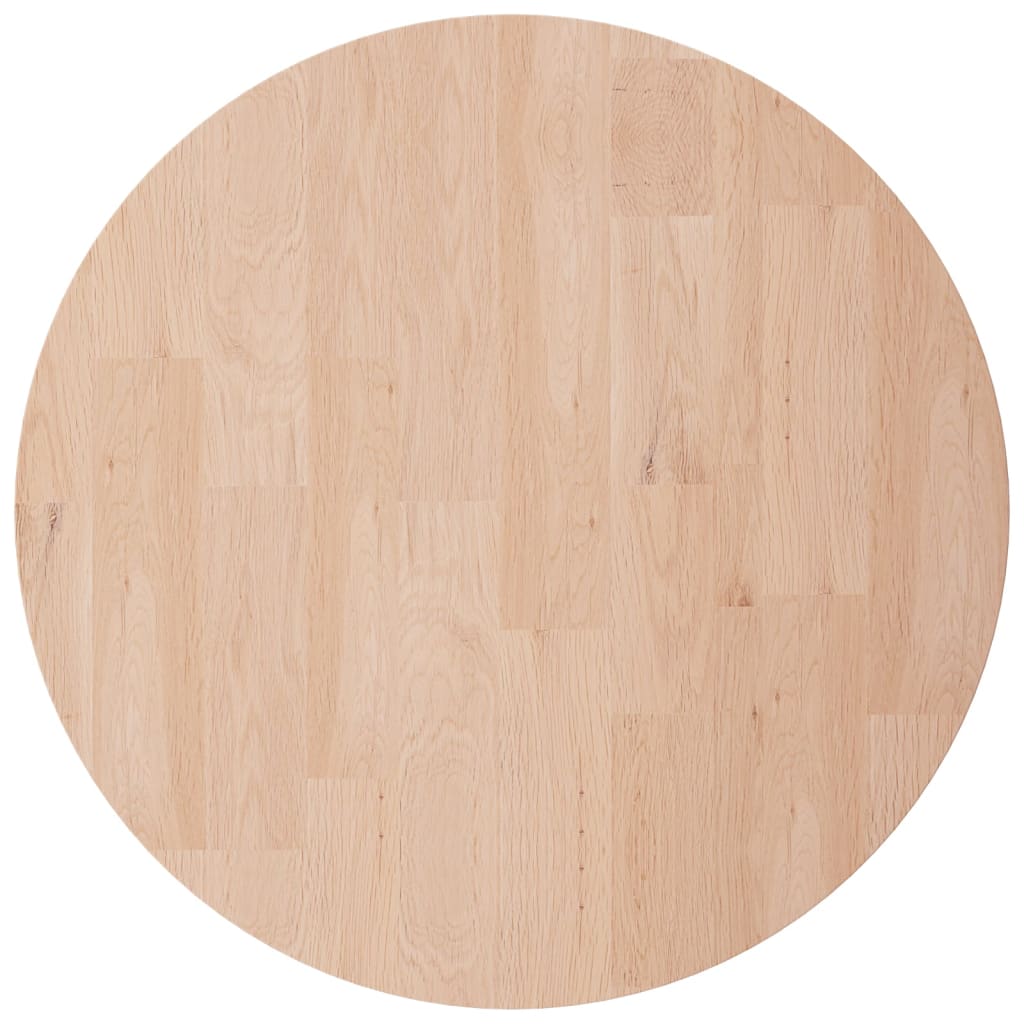 Okrugla stolna ploča Ø40x4 cm netretirana masivna hrastovina
