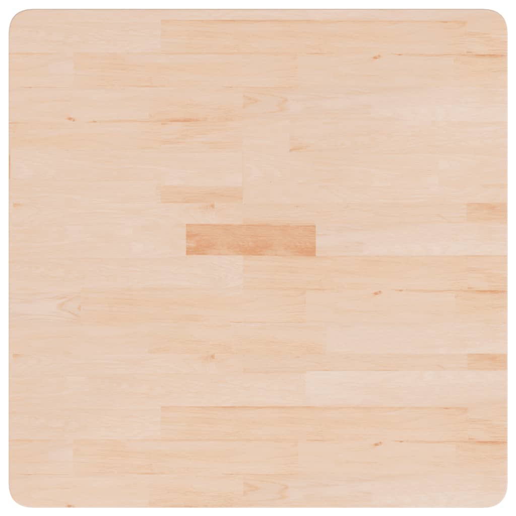 Četvrtasta stolna ploča 70 x 70 x 1,5 cm netretirana hrastovina