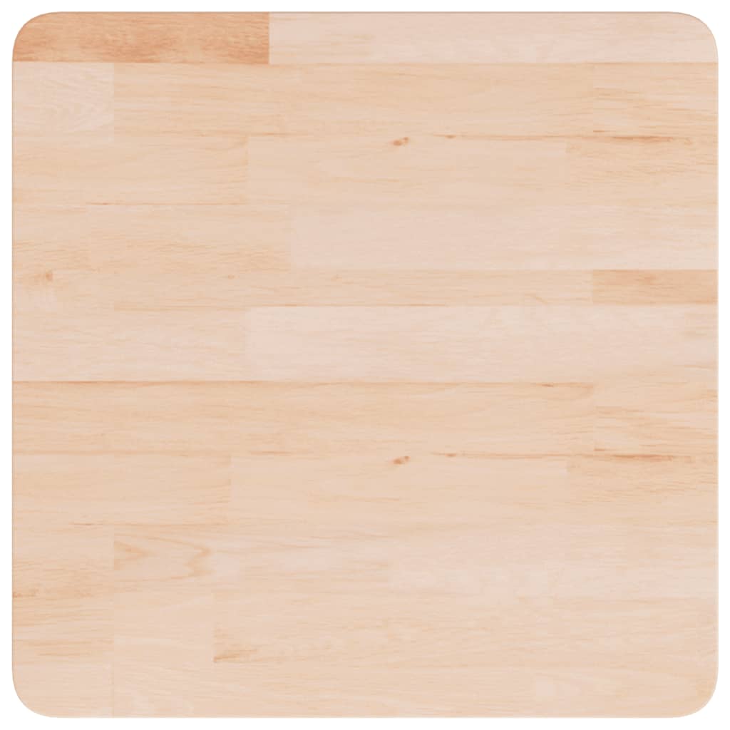 Četvrtasta stolna ploča 50x50x2,5 cm netretirana hrastovina