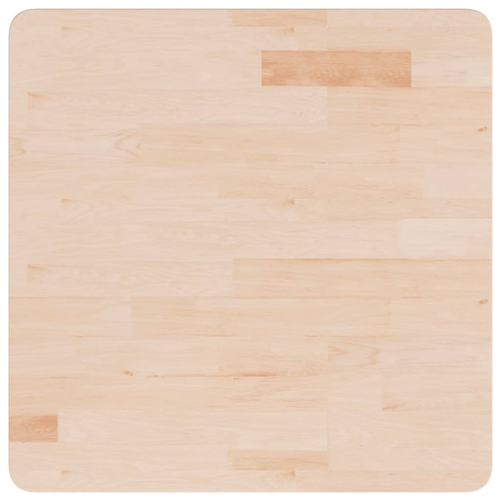 Četvrtasta stolna ploča 60 x 60 x 2,5 cm netretirana hrastovina