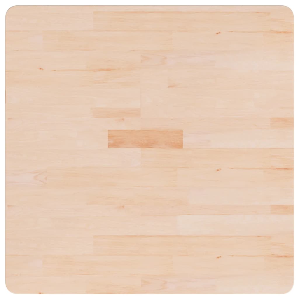 Četvrtasta stolna ploča 70x70x4 cm od netretirane hrastovine