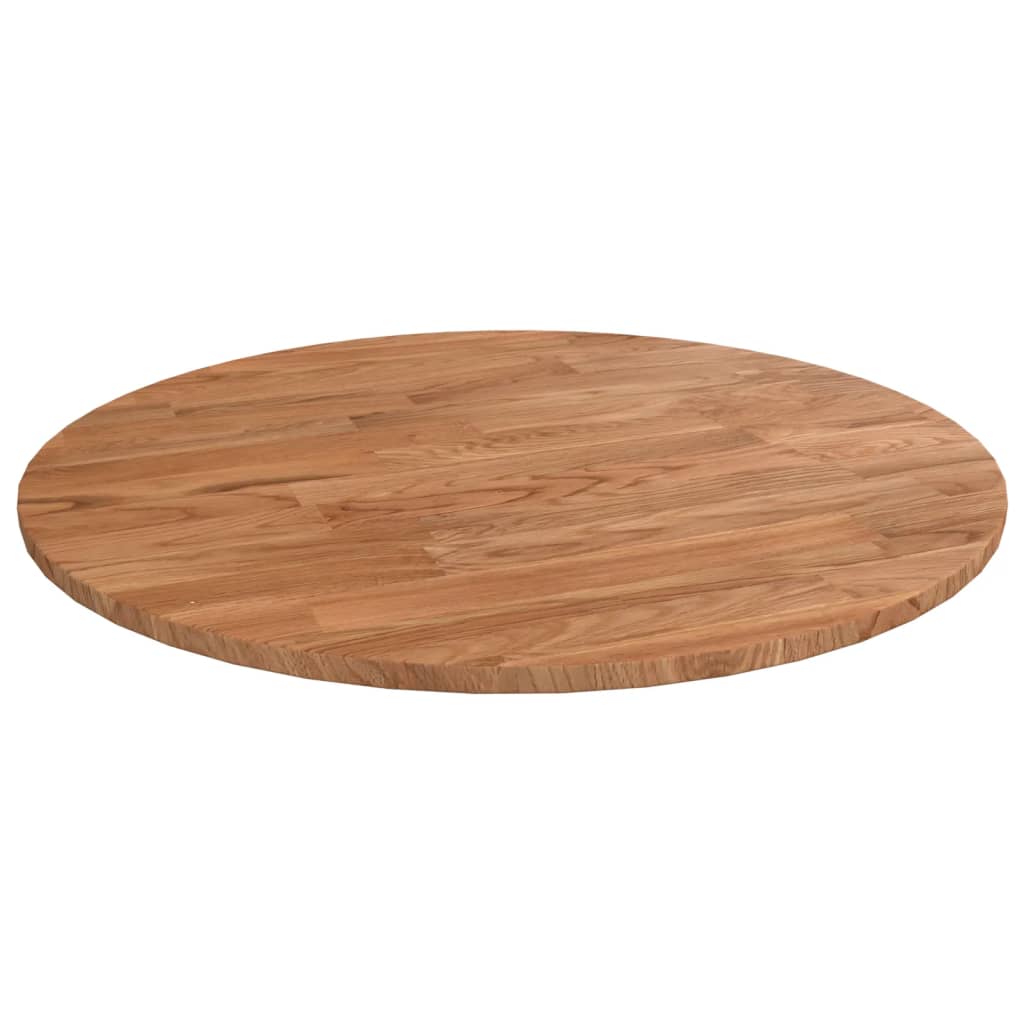 Okrugla stolna ploča smeđa Ø40x1,5 cm tretirana hrastovina