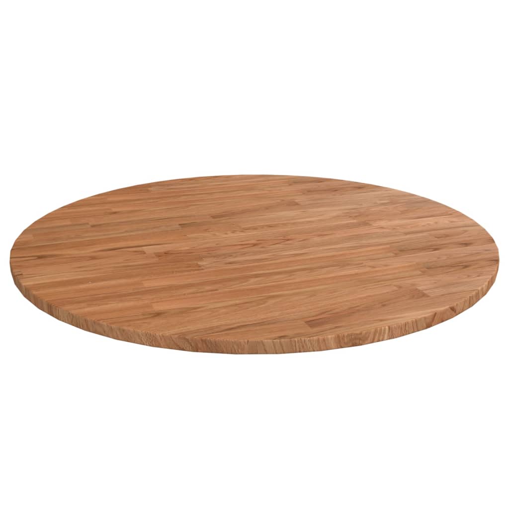 Okrugla stolna ploča smeđa Ø 80 x 1,5 cm tretirana hrastovina