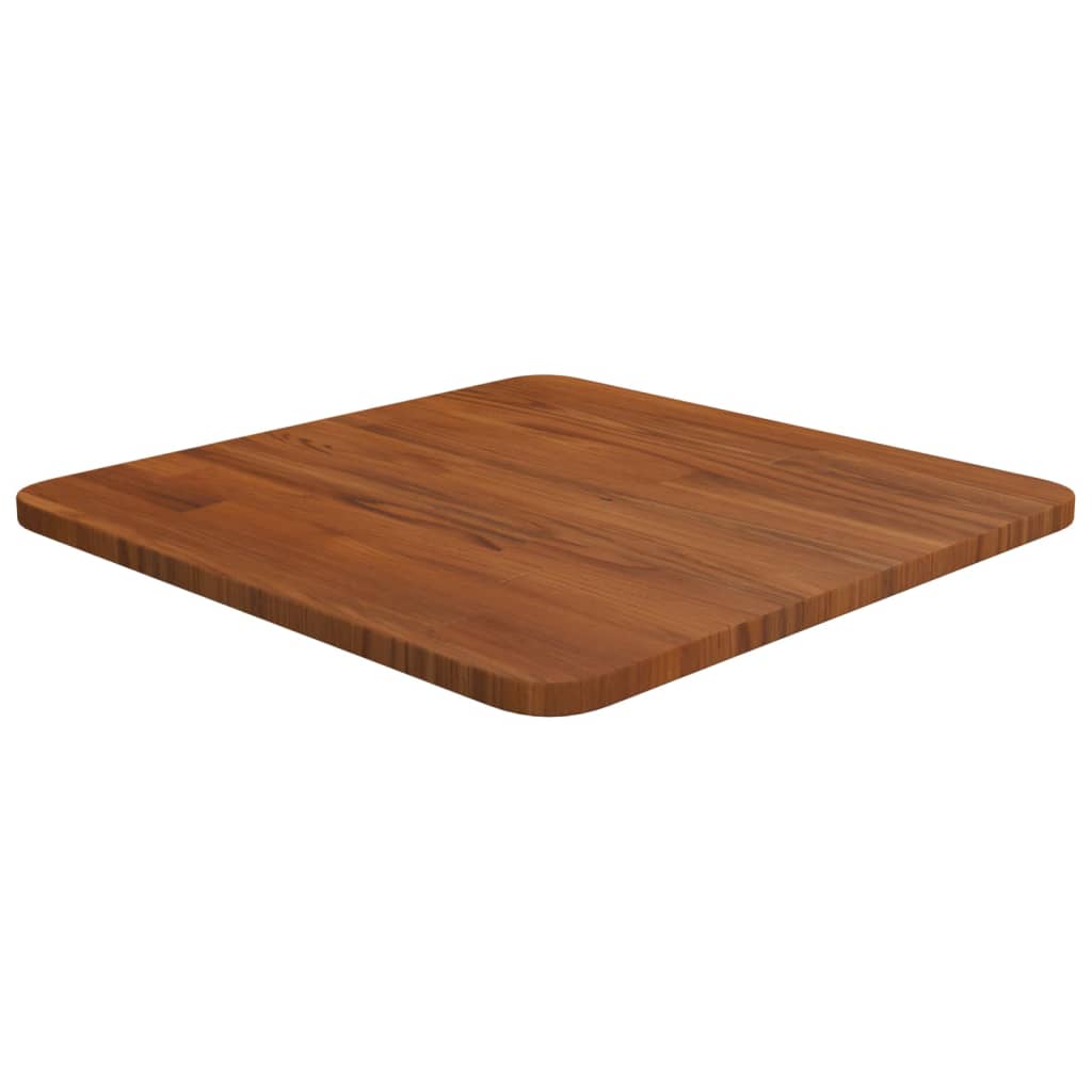 Četvrtasta stolna ploča tamnosmeđa 40x40x1,5 cm tretirani hrast