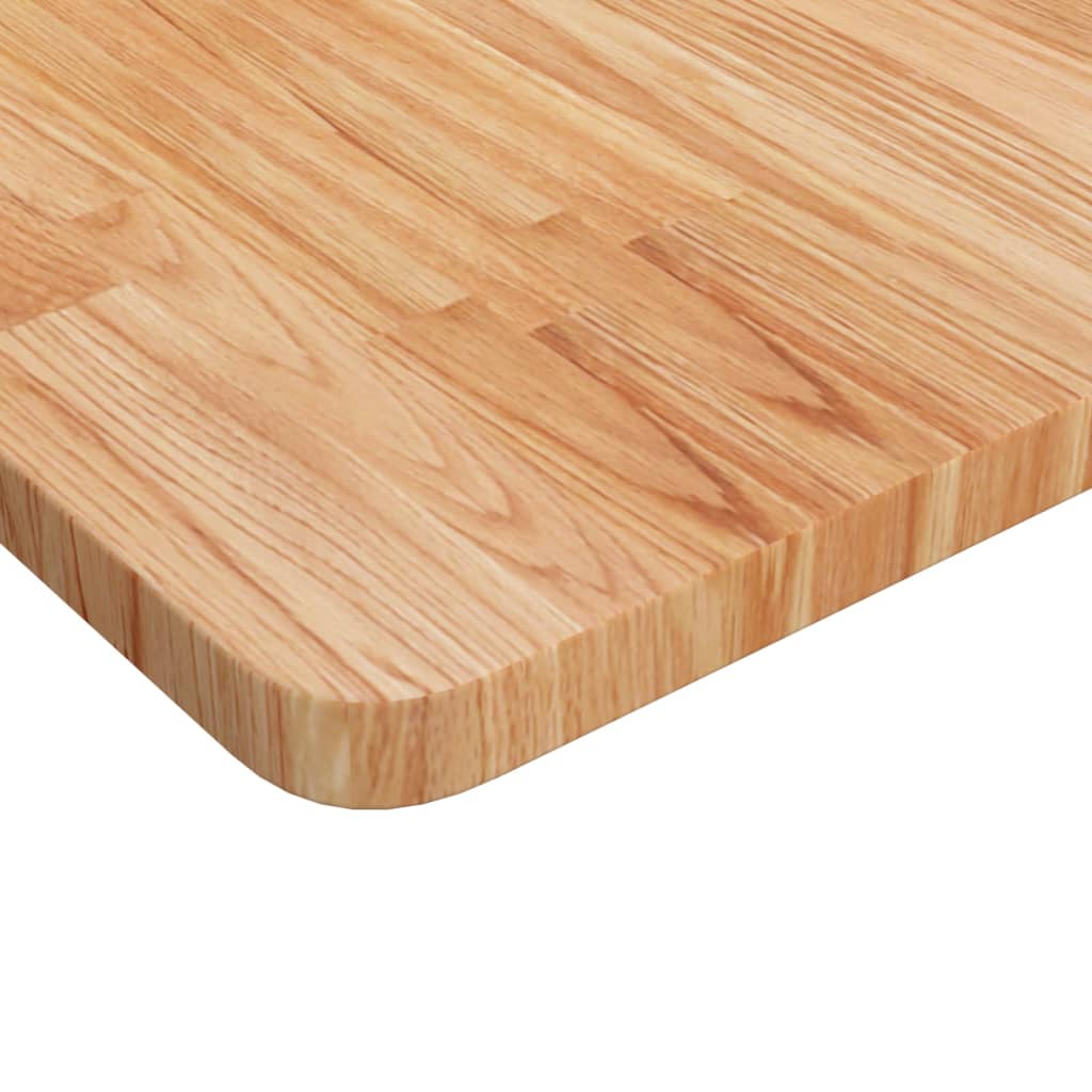 Četvrtasta stolna ploča svjetlosmeđa 80x80x2,5 cm od hrastovine