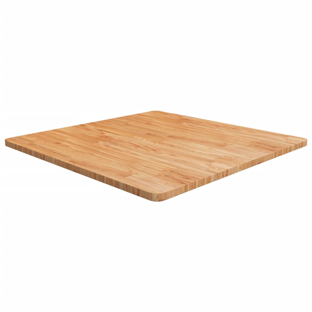 Četvrtasta stolna ploča smeđa 90x90x2,5 cm tretirana hrastovina