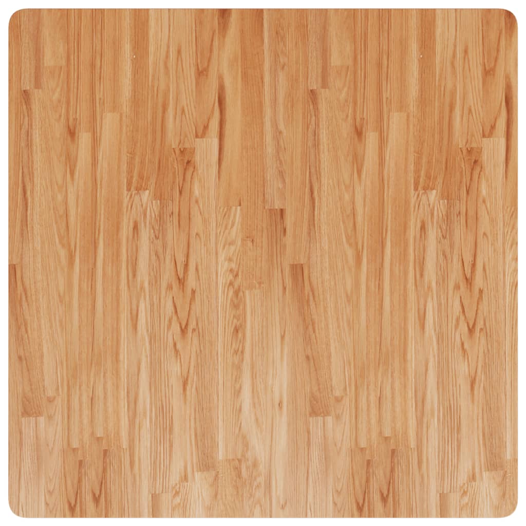 Četvrtasta stolna ploča smeđa 90x90x2,5 cm tretirana hrastovina