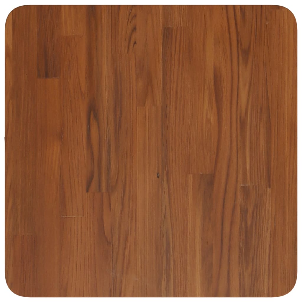 Četvrtasta stolna ploča smeđa 40x40x2,5 cm tretirana hrastovina