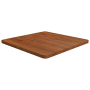 Četvrtasta stolna ploča smeđa 60x60x2,5 cm tretirana hrastovina
