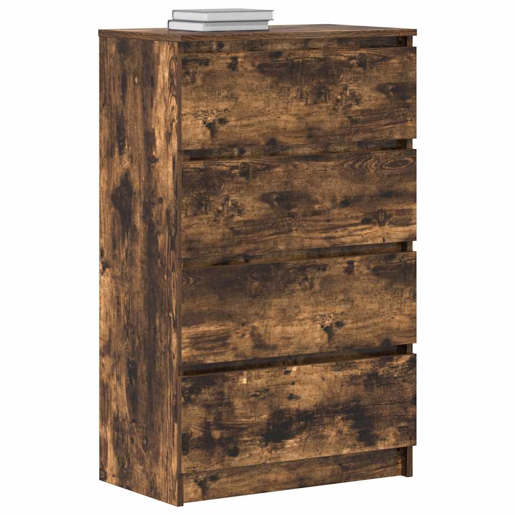 Komoda boja dimljenog hrasta 60x35x98,5 cm konstruirano drvo
