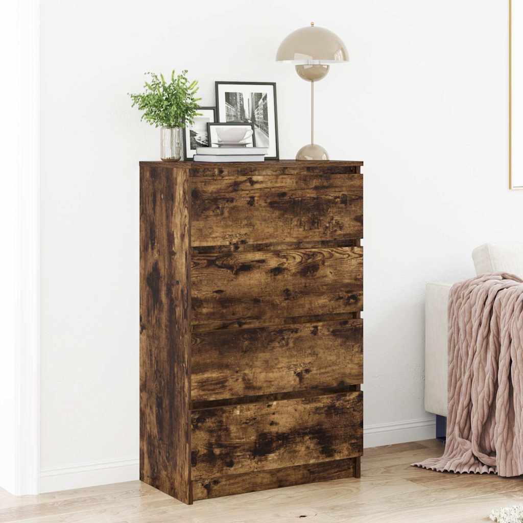 Komoda boja dimljenog hrasta 60x35x98,5 cm konstruirano drvo