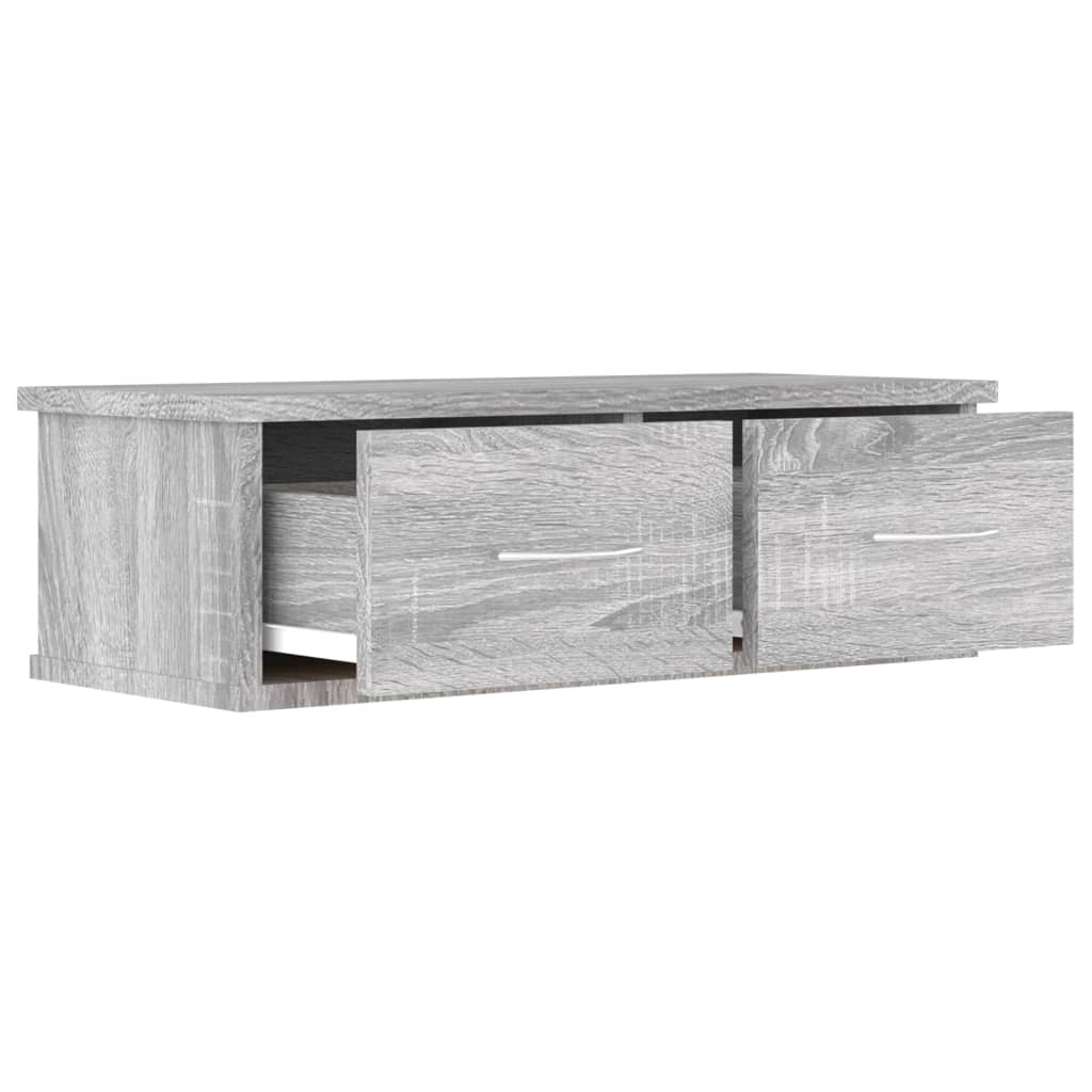 Zidni ormarić boja sivog hrasta 60x26x18,5 cm konstruirano drvo