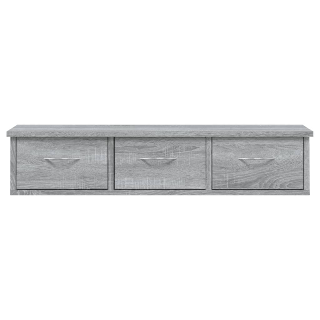 Zidni ormarić boja sivog hrasta 88x26x18,5 cm konstruirano drvo