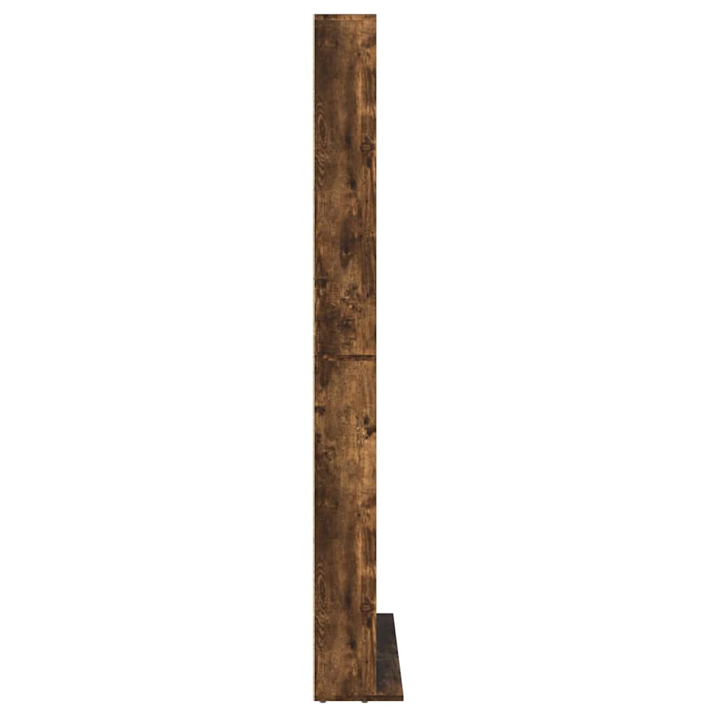 Ormarić za CD dimljeni hrast 102x23x177,5 cm konstruirano drvo