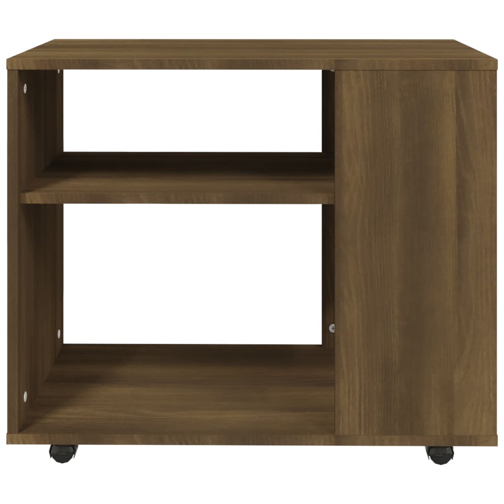 Bočni stolić boja smeđeg hrasta 70x35x55 cm konstruirano drvo