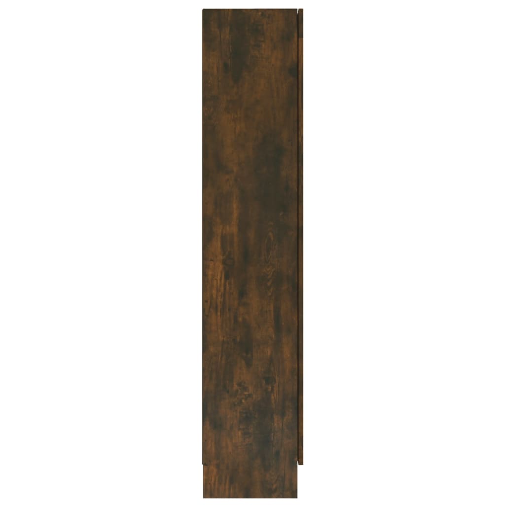Vitrina boja dimljenog hrasta 82,5 x 30,5 x 185,5 cm drvena