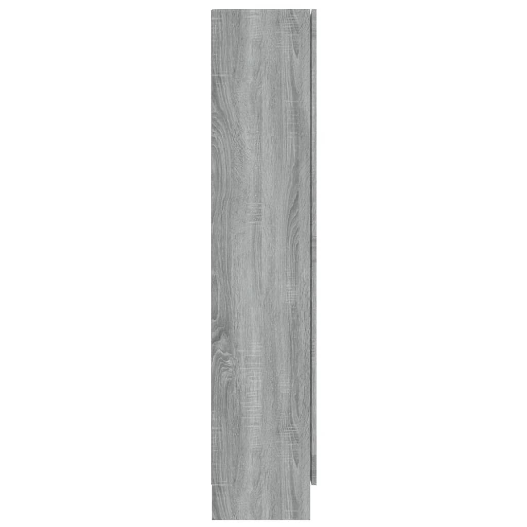 Vitrina siva boja hrasta sonome 82,5 x 30,5 x 150 cm drvena