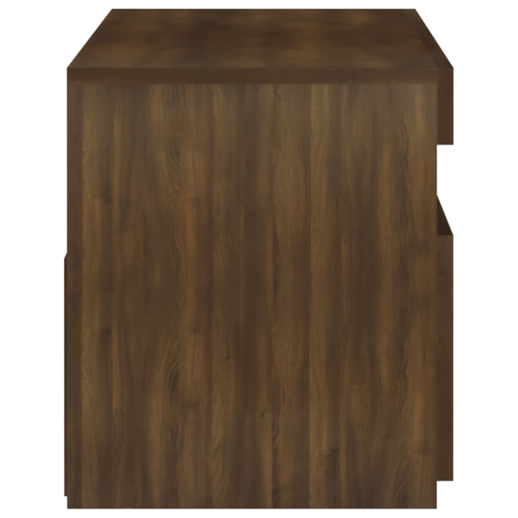 TV ormarić s LED svjetlima boja smeđeg hrasta 75 x 35 x 40 cm