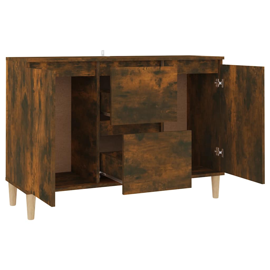 Komoda boja dimljenog hrasta 101x35x70 cm konstruirano drvo