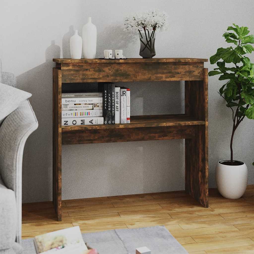 Konzolni stol boja hrasta 80 x 30 x 80 cm od konstruiranog drva