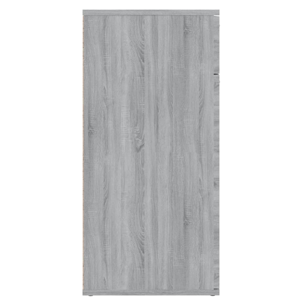 Komoda sivi hrast sonoma 80 x 36 x 75 cm konstruirano drvo