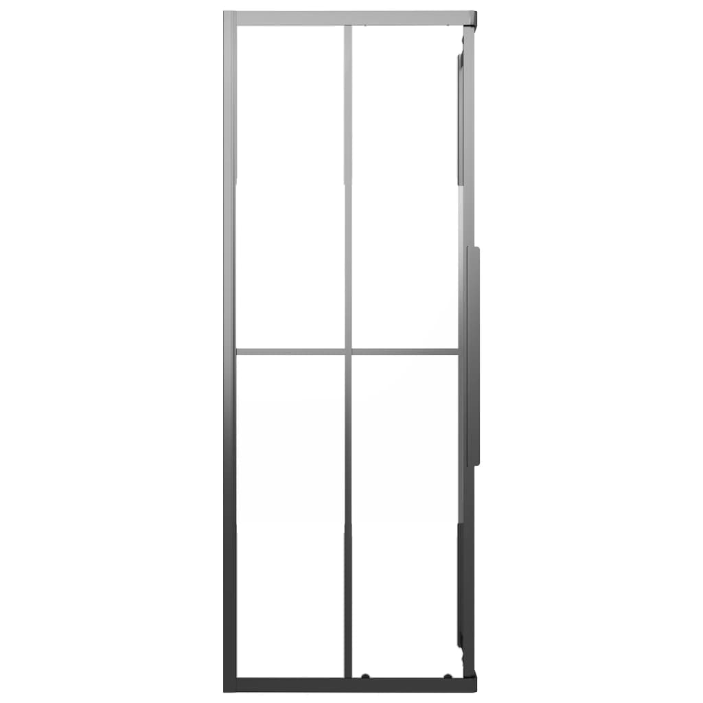 Tuš-kabina napola matirana ESG 80 x 80 x 180 cm crna