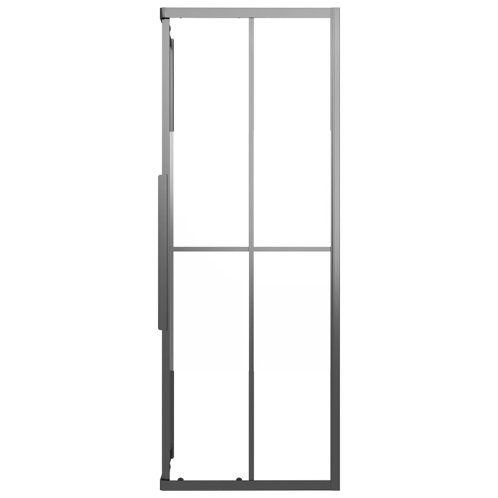Tuš-kabina napola matirana ESG 80 x 80 x 180 cm crna