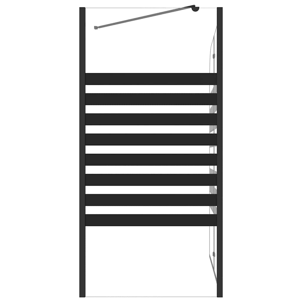 Prugasta tuš-kabina 120 x 68 x 130 cm od kaljenog stakla
