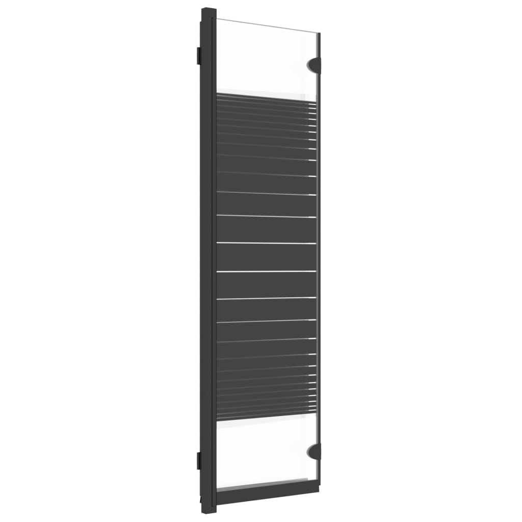 Sklopiva pregrada za tuš 3 panela 130 x 130 cm ESG crna
