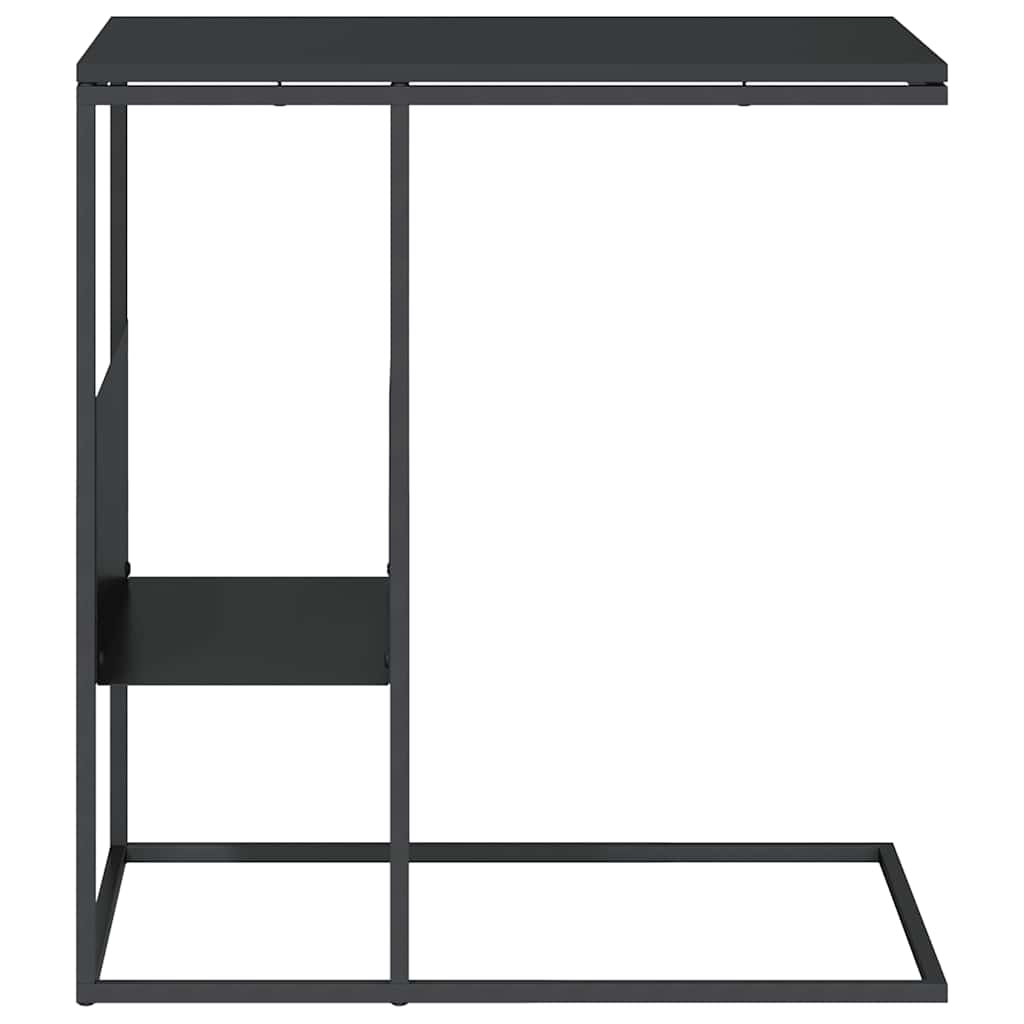 Bočni stolić crna 55 x 36 x 59,5 cm od konstruiranog drva
