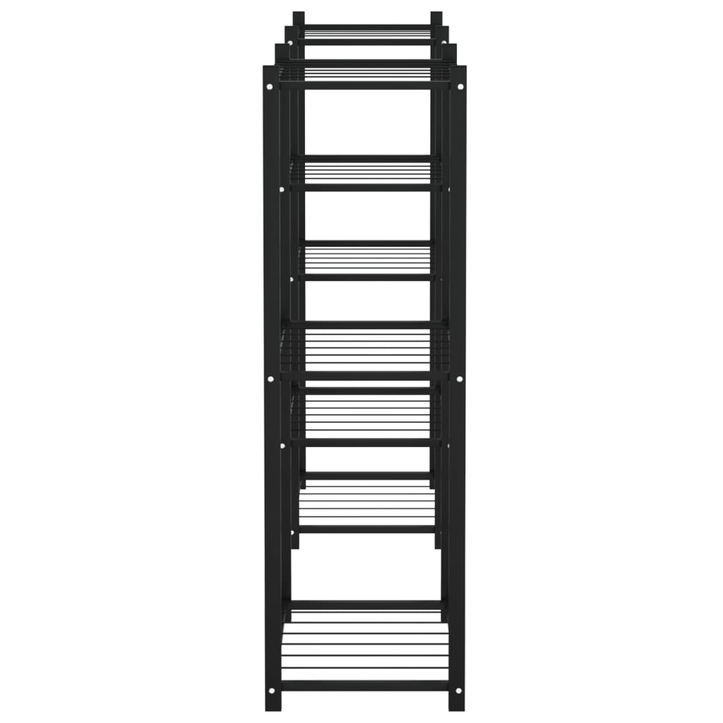 Stalak za cvijeće 83 x 25 x 80 cm crni željezni
