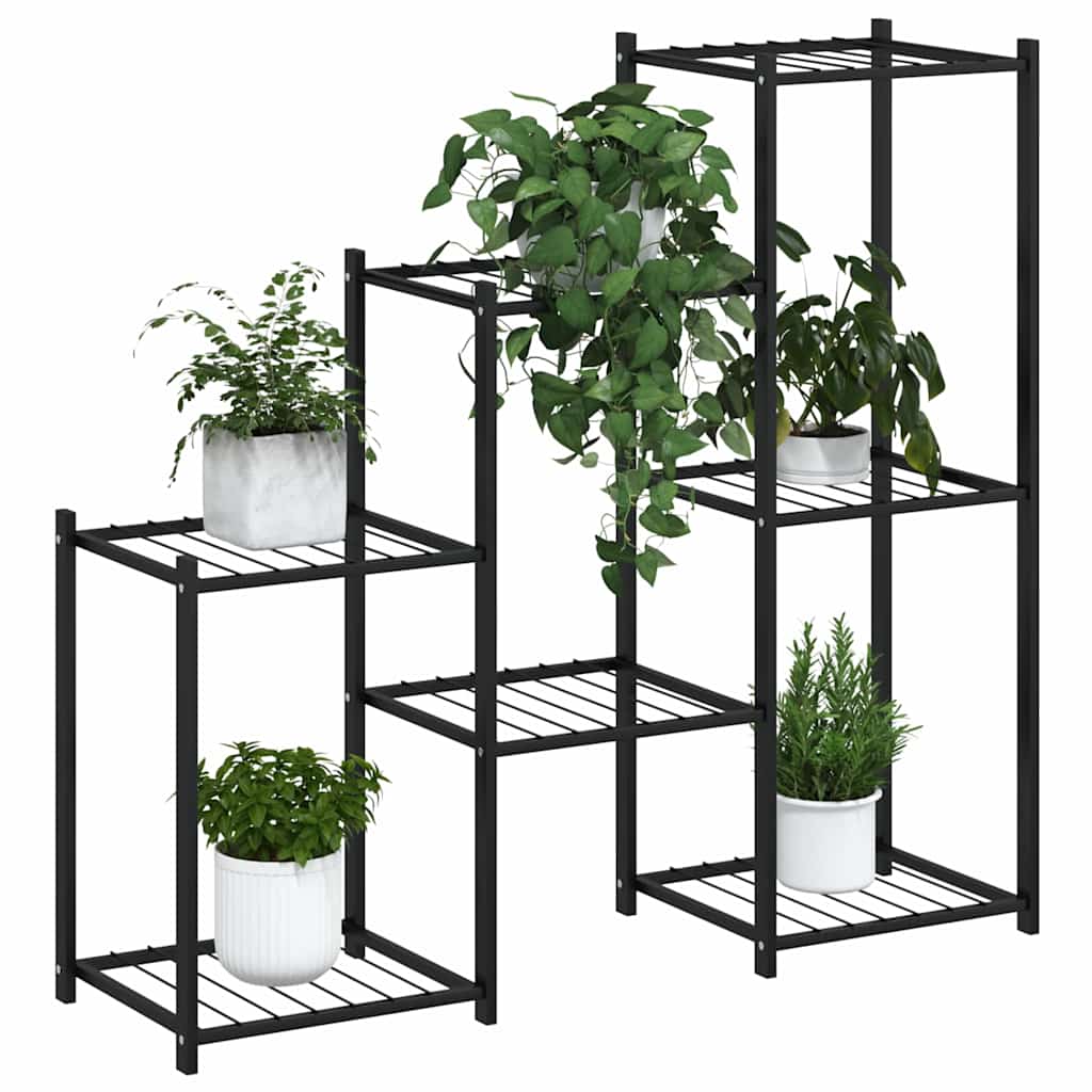 Stalak za cvijeće 83 x 25 x 80 cm crni željezni