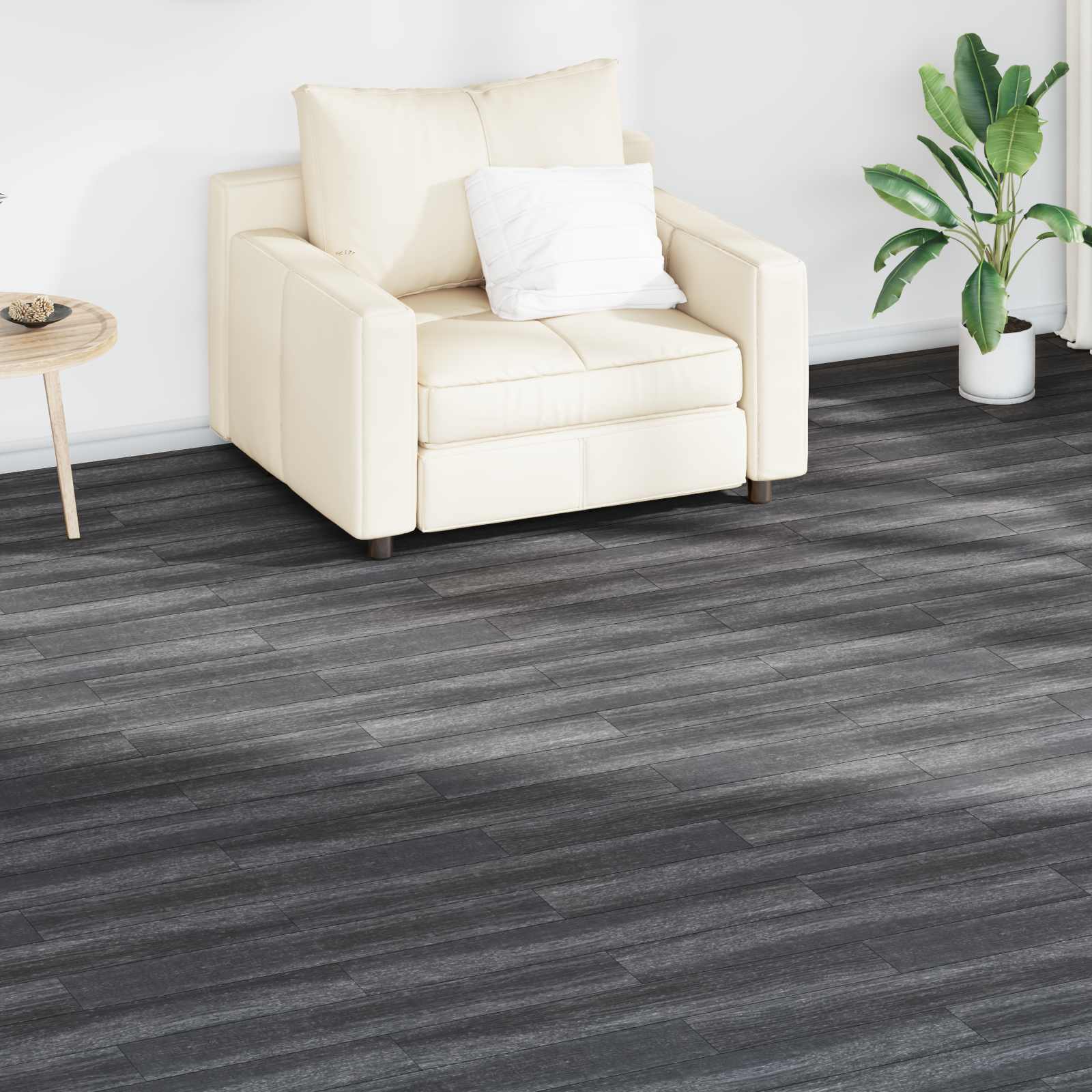 Podne daske 18 pcs Crna i bijela 2,51 m² PVC