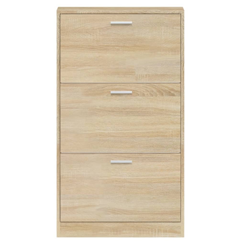 Ormarić za cipele boja hrasta 59x17x108 cm konstruirano drvo