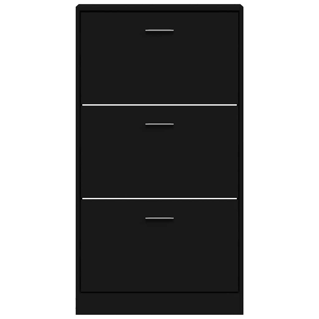 Ormarić za cipele crni 59x17x108 cm od konstruiranog drva
