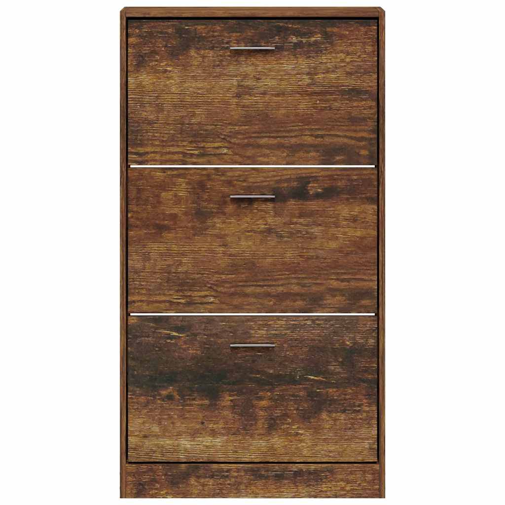 Ormarić za cipele boja hrasta 59x17x108 cm konstruirano drvo