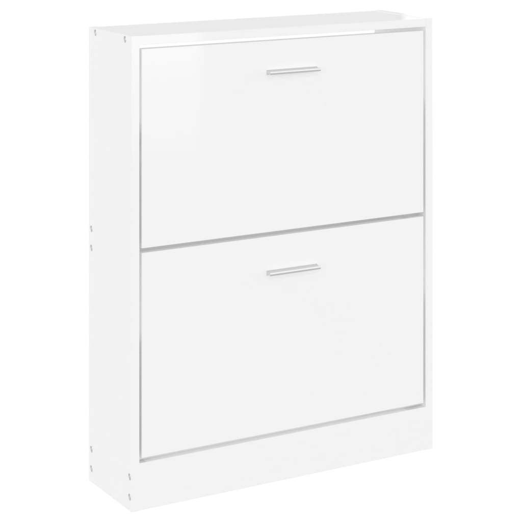 Ormarić za cipele sjajni bijeli 59x17x108 cm konstruirano drvo