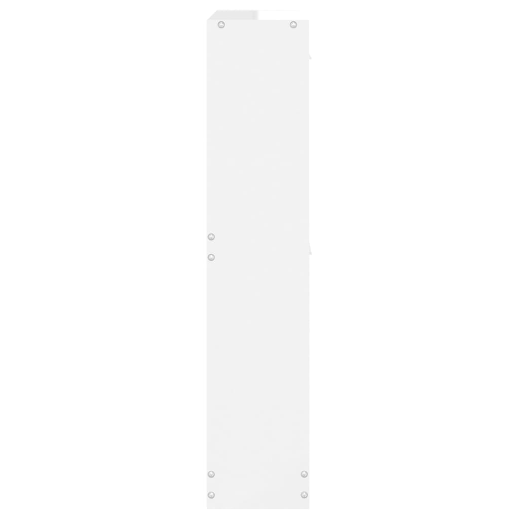 Ormarić za cipele sjajni bijeli 59x17x108 cm konstruirano drvo