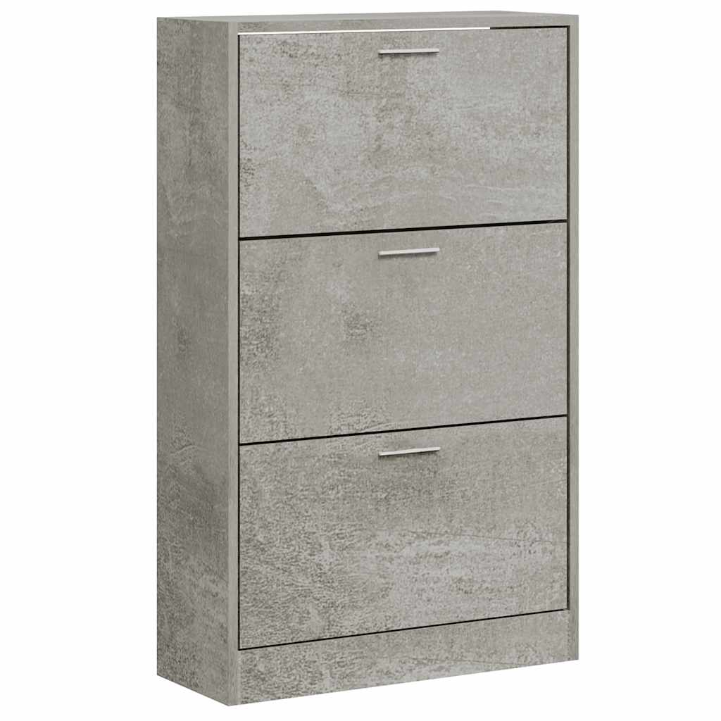 Ormarić za cipele boja betona 63x24x103 cm konstruirano drvo