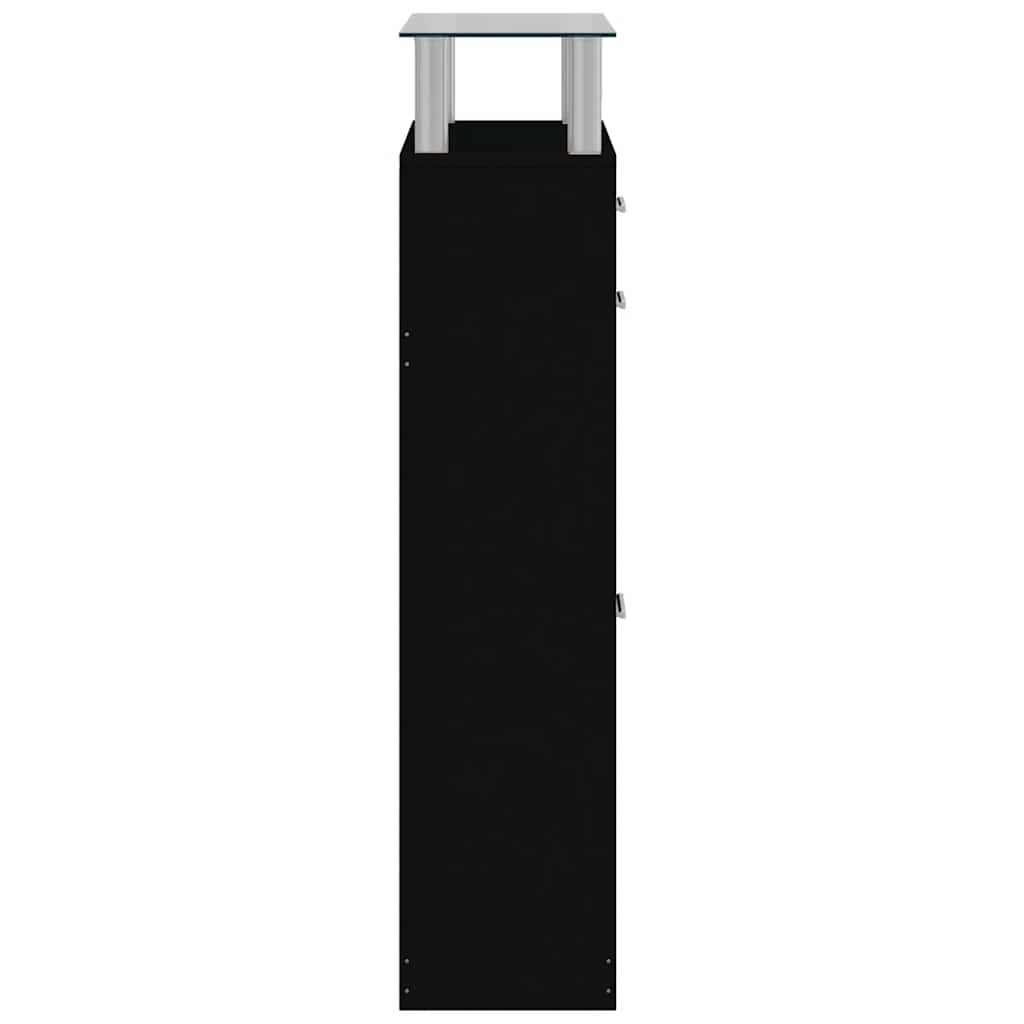 Ormarić za cipele crni 63 x 24 x 104 cm od konstruiranog drva