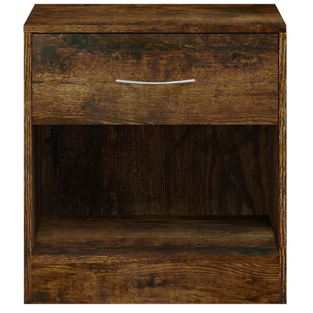 Noćni ormarići s ladicom 2 kom boja dimljenog hrasta