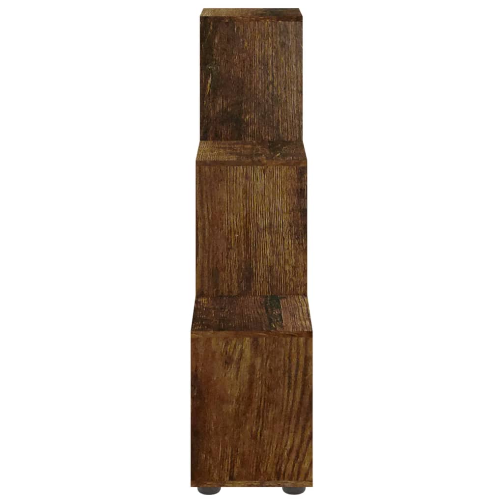 Regal za knjige u obliku stepenica boja hrasta 107 cm drveni