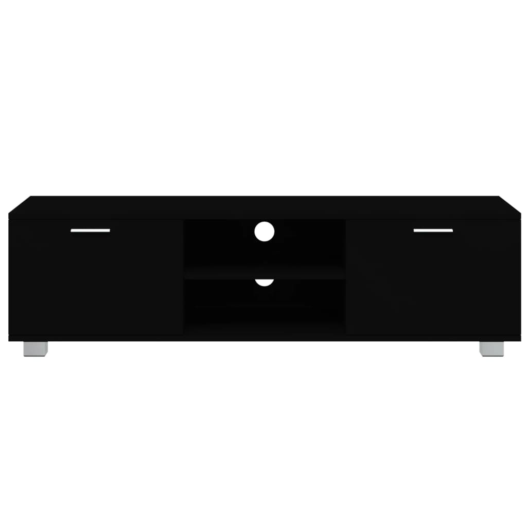 TV ormarić crni 140 x 40,5 x 35 cm od konstruiranog drva